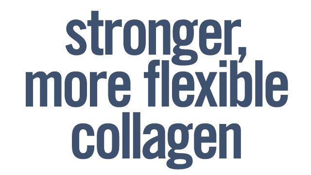 Stronger, flexible collagen