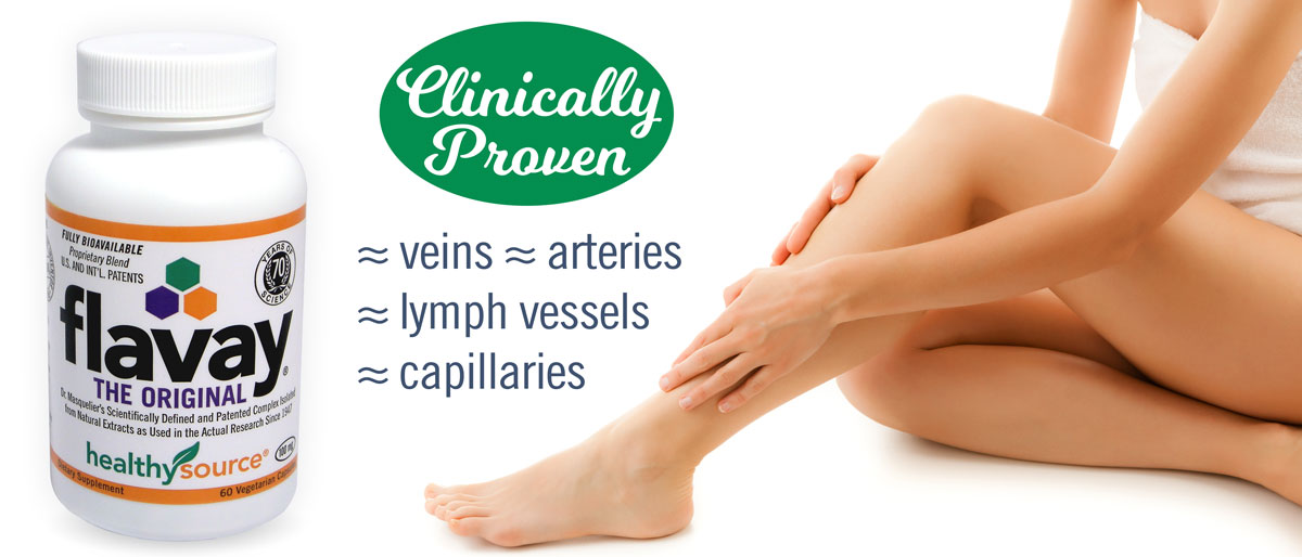 Flavay is clinically proven to increase blood flow and circulation, lessen impaired venous backflow, seal leaky capillaries and prevent outflow of blood or liquid.